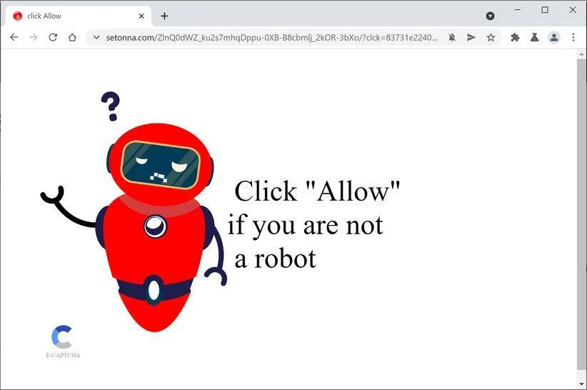 Remove Setonna.com pop-up ads (Virus Removal Guide) 1 Image: Chrome browser is redirected to Setonna.com