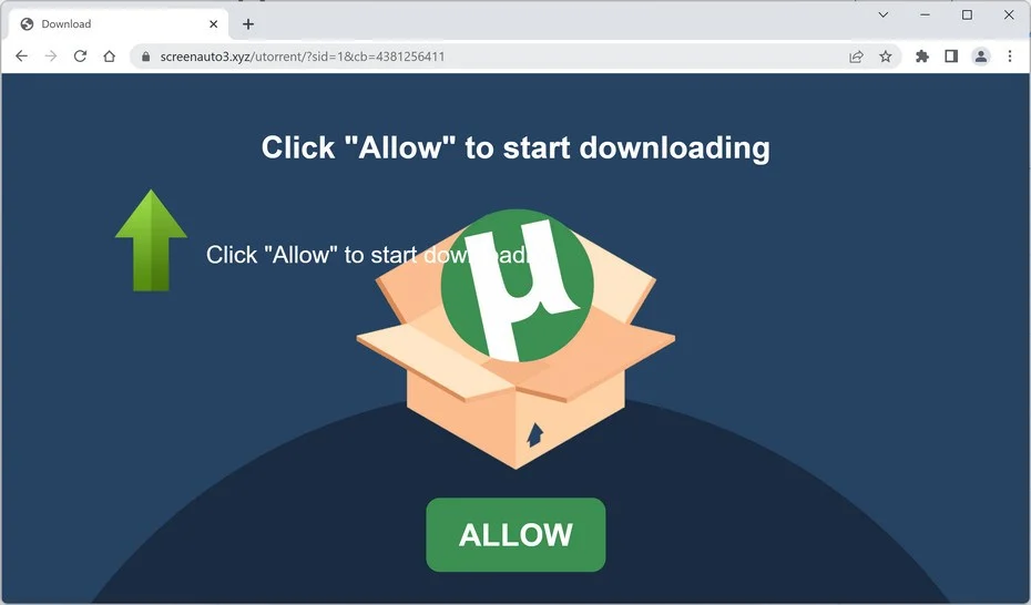 How to Remove Screenauto3.xyz Pop-up Ads (Virus Removal Guide) 1 Image: Chrome browser is redirected to Screenauto3.xyz