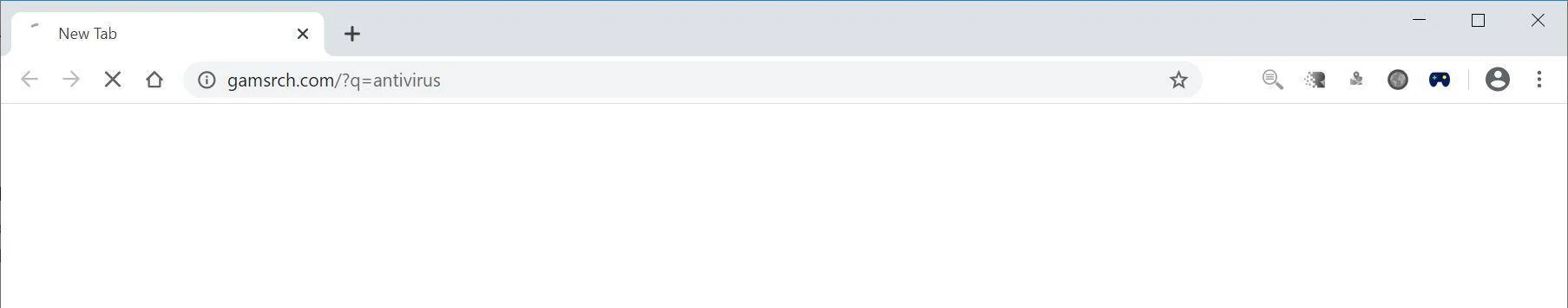 Remove Gamsrch.com browser hijacker (Virus Removal Guide) 1 Image: Chrome browser is redirected to Gamsrch.com
