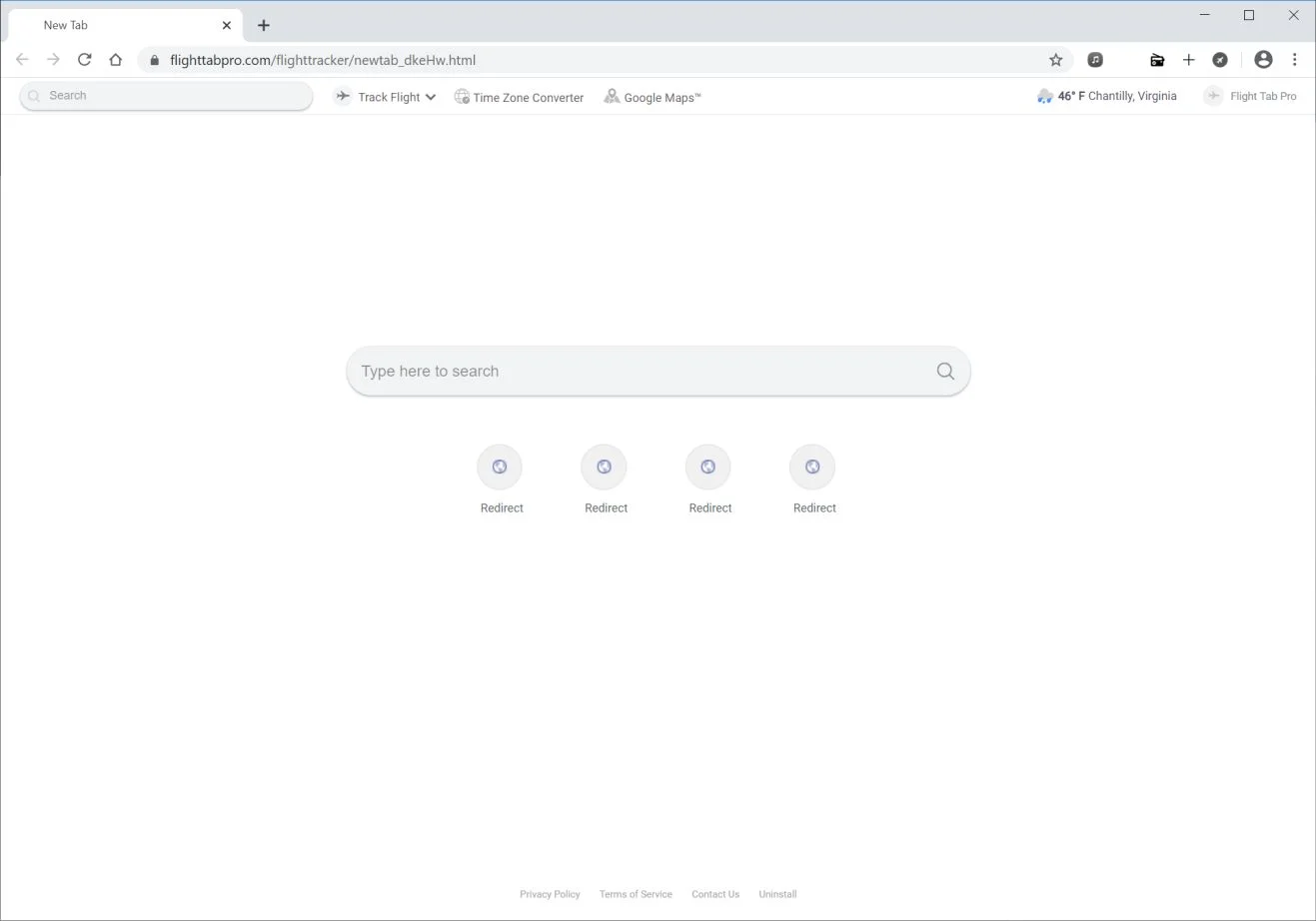 How to remove Flight Tab Pro redirect (Virus Removal Guide) 1 Image: Chrome browser is redirected to Flight Tab Pro