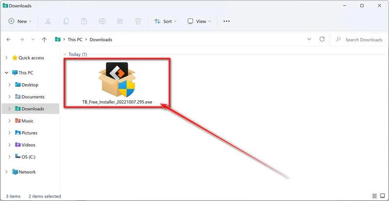 Download EaseUS Todo Backup 3 Image - Double-click on the EaseUS Todo Backup setup file