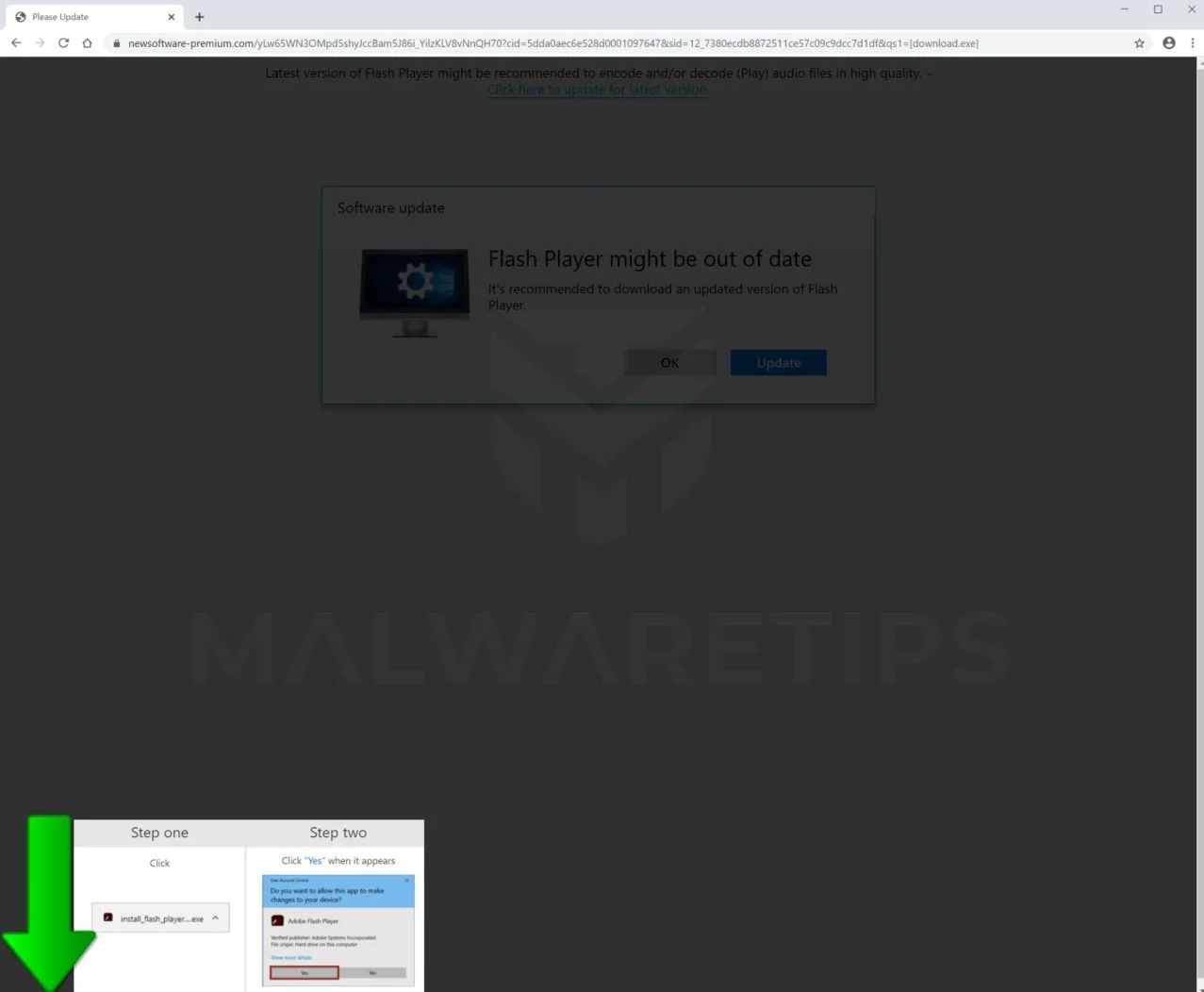 Remove Newsoftware-premium.com redirect (Virus Removal Guide) 1 Image: Chrome browser is redirected to Newsoftware-premium.com