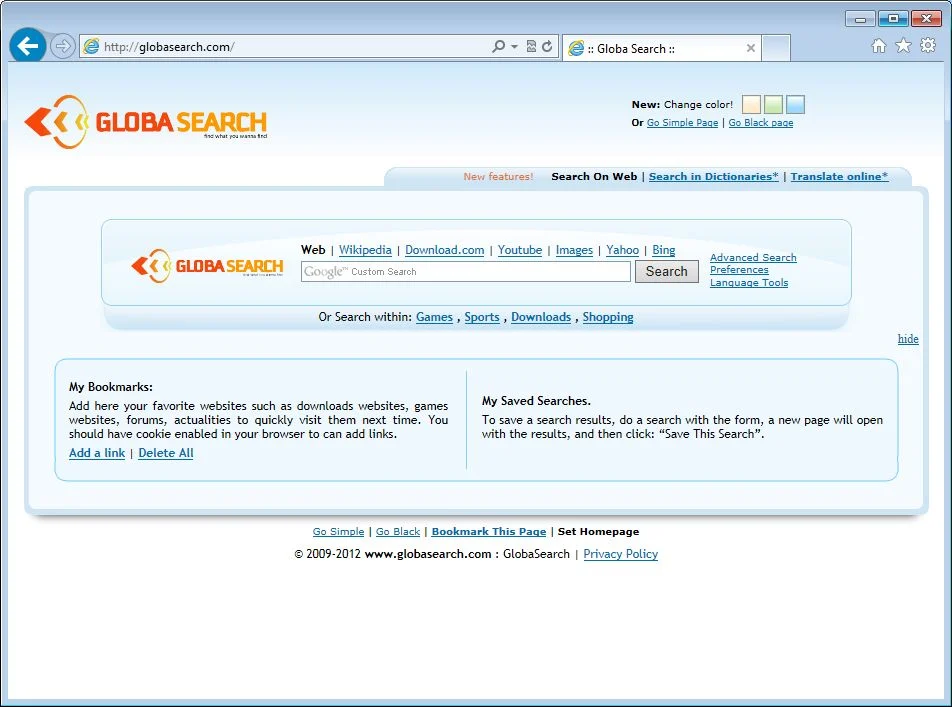 [Image: GlobaSearch virus]