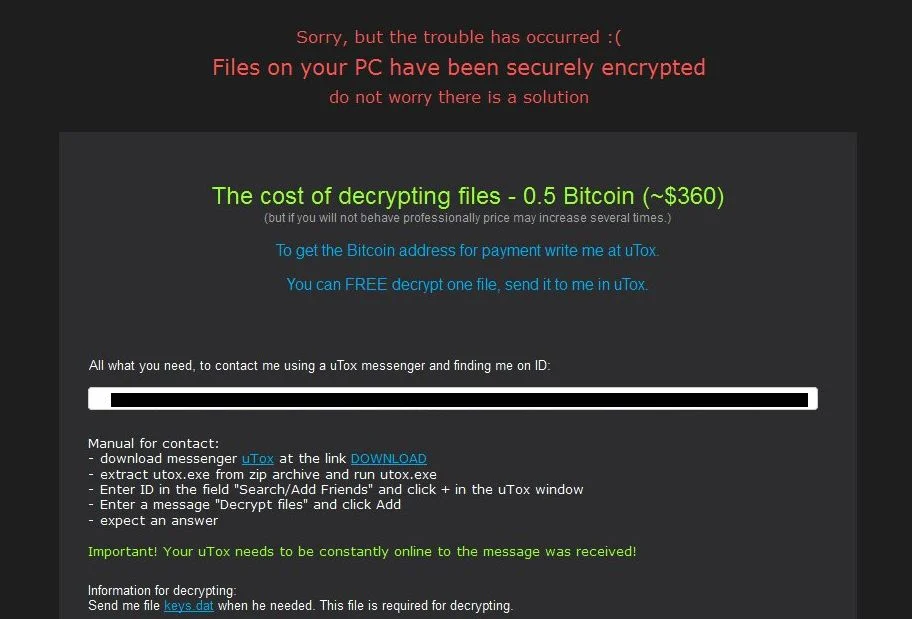 CryptoRoger Virus