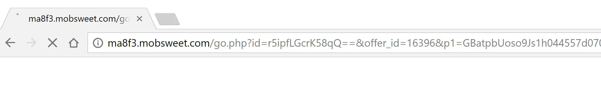 ma8f3.mobsweet.com redirect virus