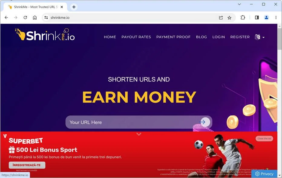shrinkme.io scam