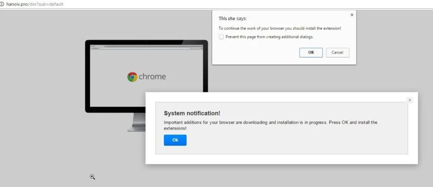 Important additions for your browser are downloading virus