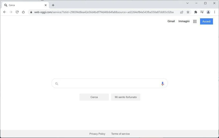 How to Remove Web-oggi.com Redirect (Virus Removal Guide) 1 Image: Web-oggi.com browser hijacker