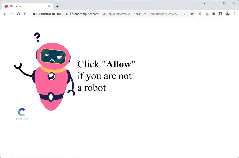 Remove Adsandcomputer.com Ads (Virus Removal Guide) 1 Image: Chrome browser is redirected to Adsandcomputer.com