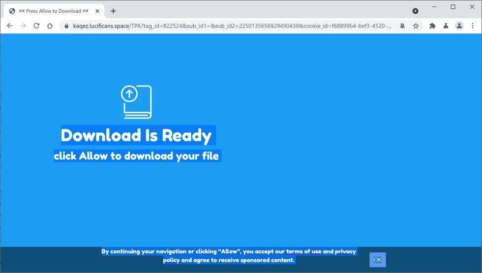 Remove Lucificans.space pop-up ads (Virus Removal Guide) 1 Image: Chrome browser is redirected to Lucificans.space