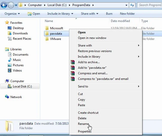 [Image: My Safe PC 2014 malicious folder]