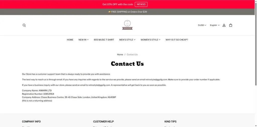 Steer Clear of Retrostyle.online - It's a Scam Site 1 Retrostyle.online scam