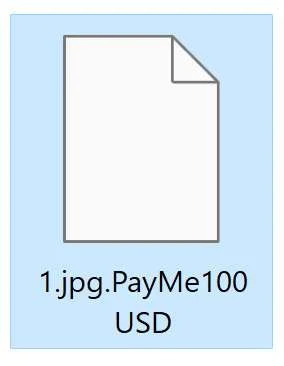 Image: PayMe100USD ransomware