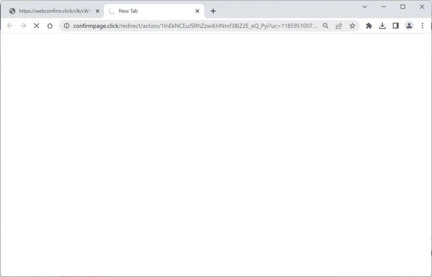 Image: Confirmpage.click Ads