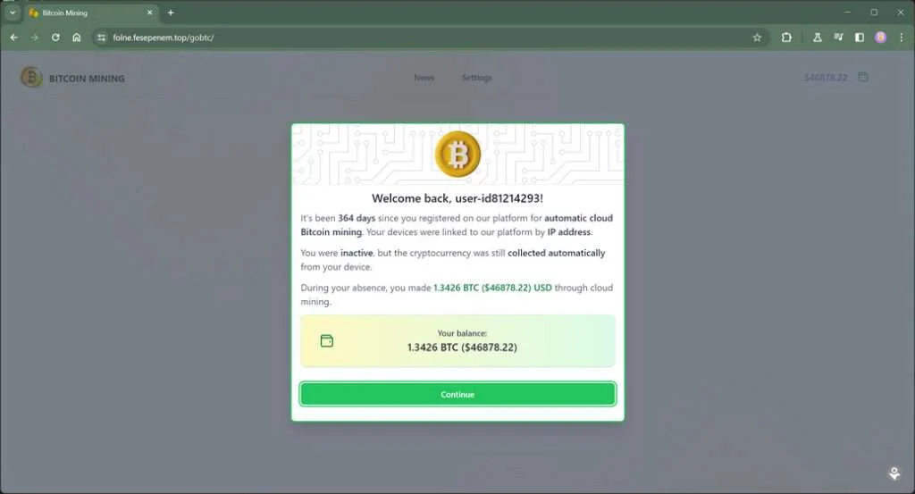 Exposed: The Playbook of Sneaky Bitcoin Mining Scam Websites 1 Bitcoin Mining scam website