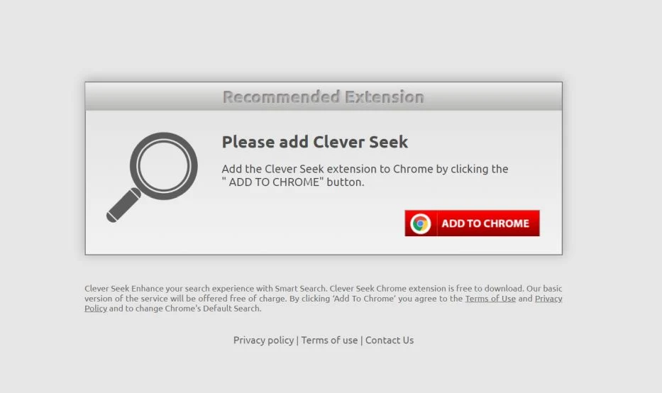 Image: Google Chrome is redirected to the Feed.clever-seek.com site