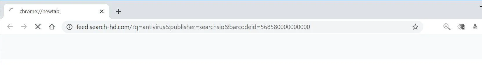 Remove SearchHD Search browser hijacker (Virus Removal Guide) 1 Image: Chrome browser is redirected to SearchHD Search
