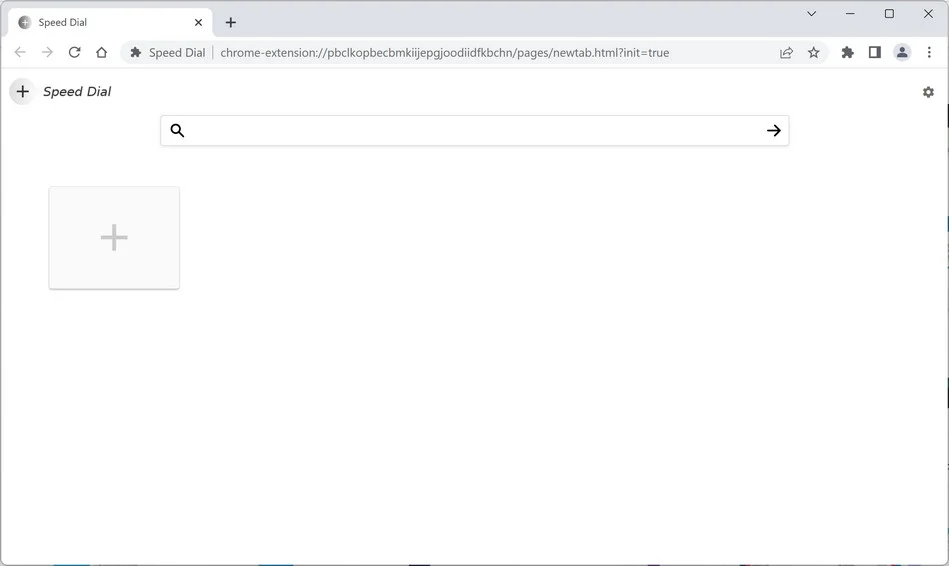 Image: Speed Dial Chrome new tab page