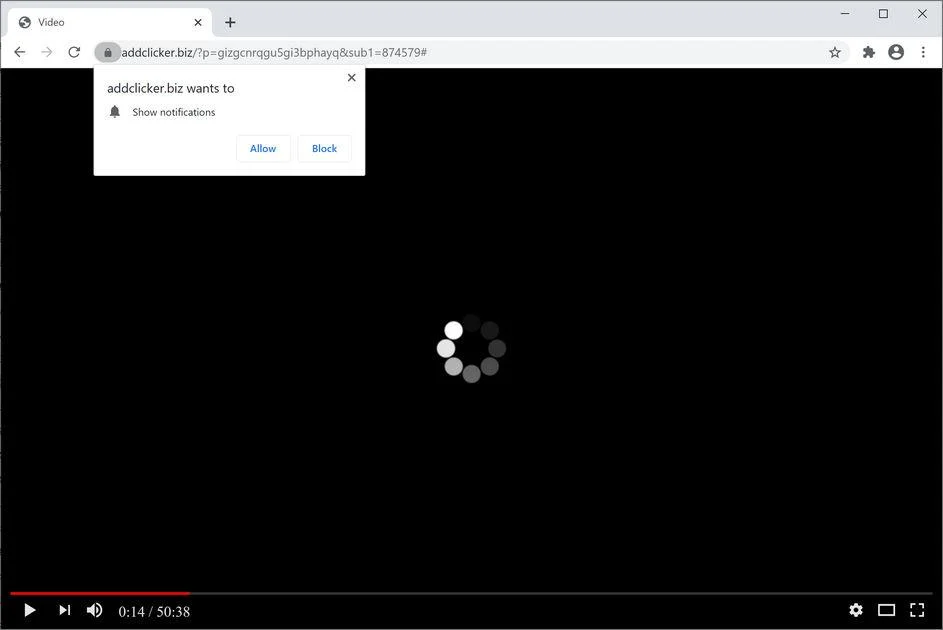 Remove Addclicker.biz pop-up ads (Virus Removal Guide) 1 Image: Chrome browser is redirected to Addclicker.biz