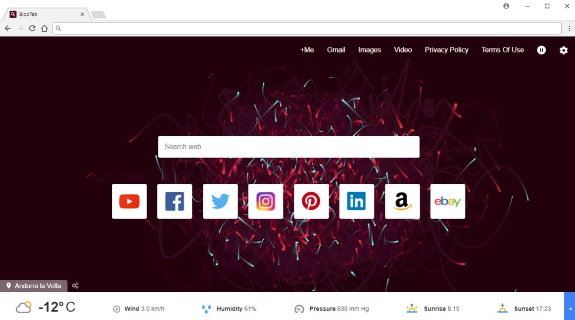 BlooTab New Tab redirect virus
