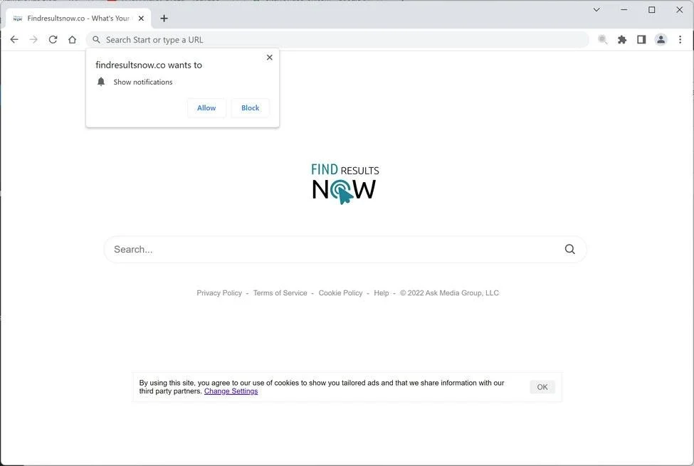 Remove Findresultsnow.co Redirect (Virus Removal Guide) 1 Image: Findresultsnow.co browser redirect