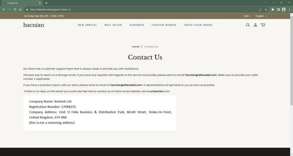 hacnian.com scam