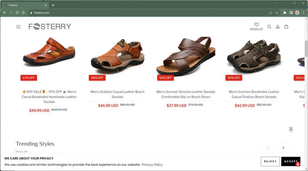 Fosterry.com Safety Warning: Steer Clear of This Scam 1 Fosterry.com Trendmicro