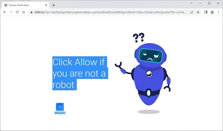 How to Remove Di08.biz Pop-up Ads (Virus Removal Guide) 1 Image: Chrome browser is redirected to Di08.biz