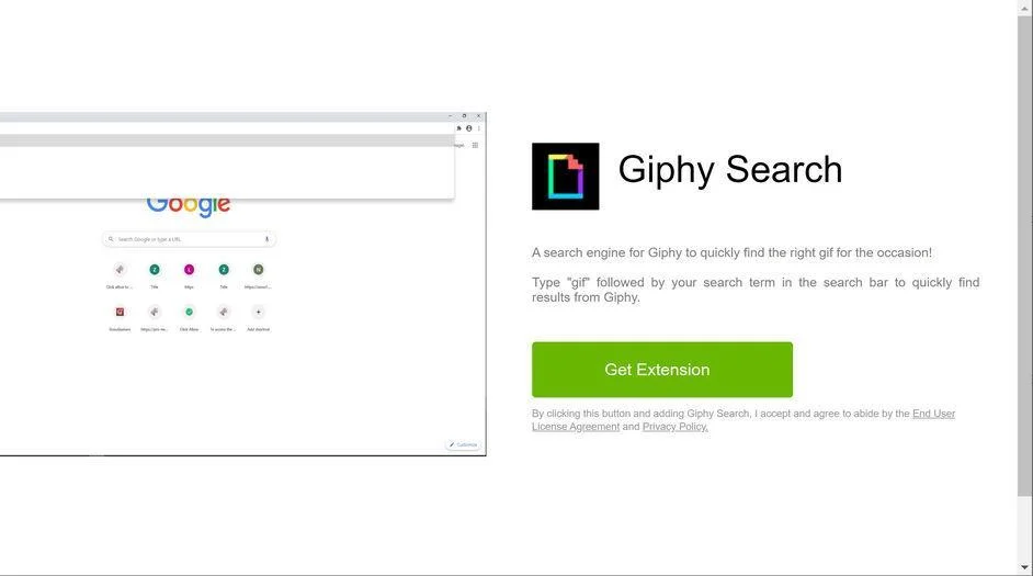 Remove Giphy Search browser hijacker (Virus Removal Guide) 1 Image: Giphy Search