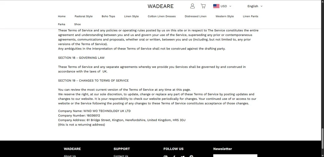Wadeare.com scam