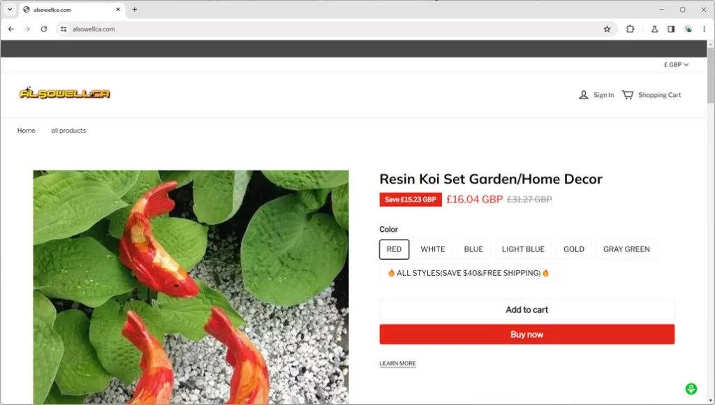 Should You Risk Shopping at Alsowellca.com? Our Take 1 alsowellca.com scam