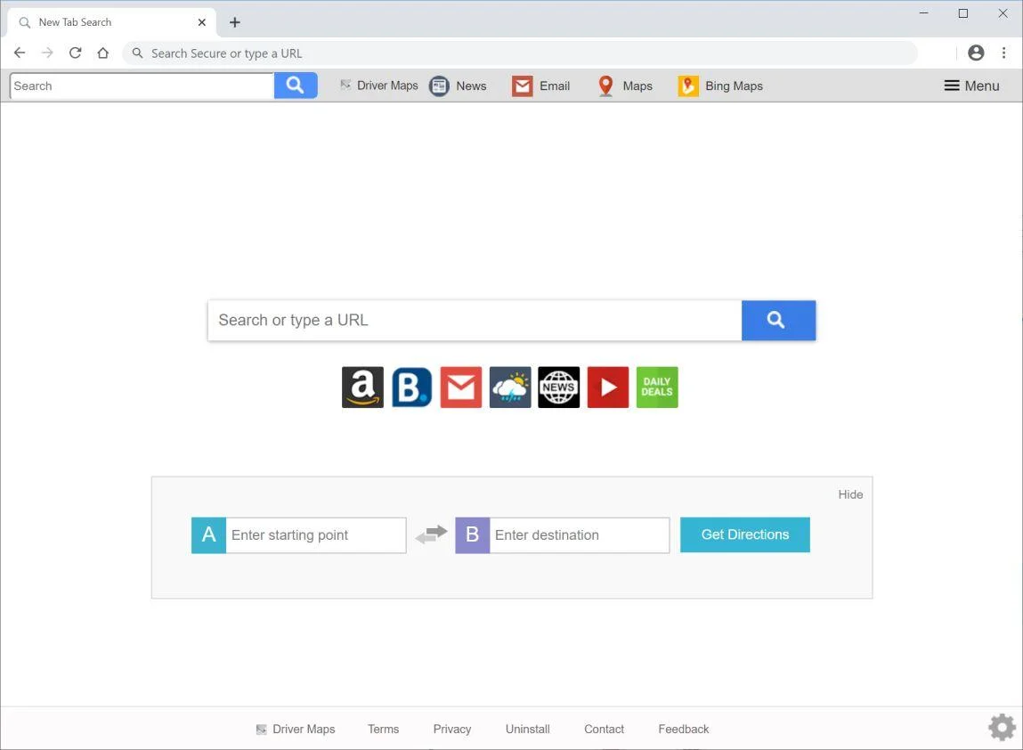 Remove Driver Maps browser hijacker (Virus Removal Guide) 1 Image: Chrome browser is redirected to Driver Maps