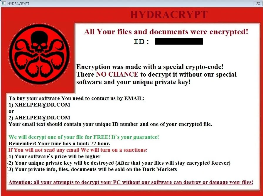 HYDRACRYPT Virus