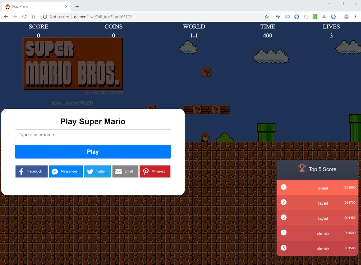 How to remove Gameof.live redirect (Virus Removal Guide) 1 Image: Chrome browser is redirected to Gameof.live