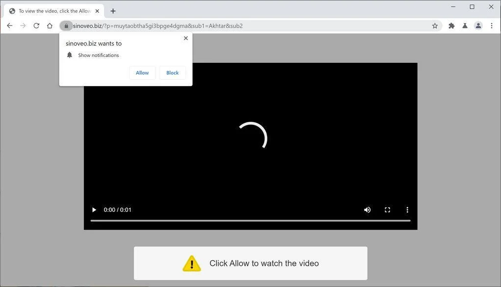 Remove Sinoveo.biz pop-up ads (Virus Removal Guide) 1 Image: Chrome browser is redirected to Sinoveo.biz