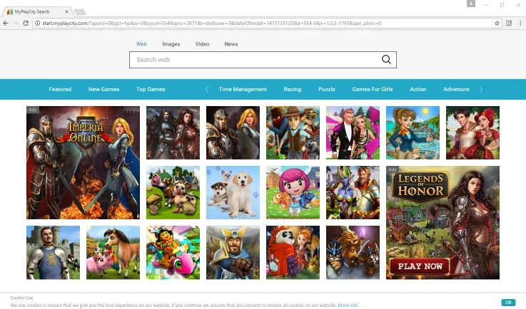 MyPlayCity Search redirect