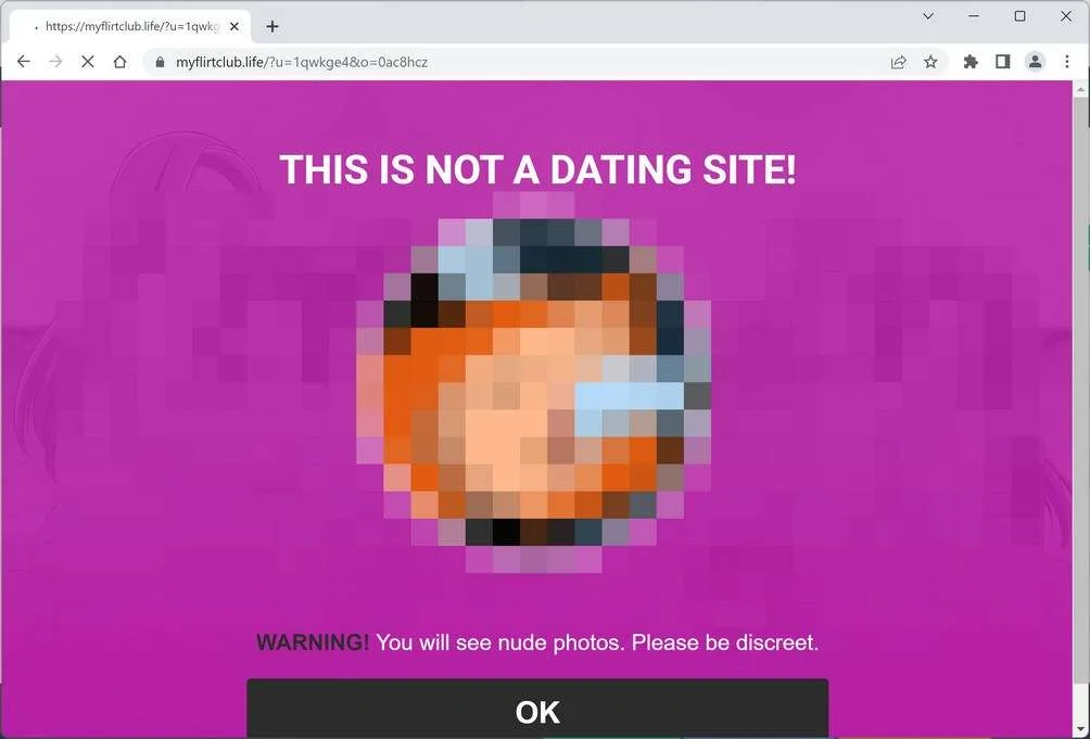 Image: Myflirtclub.life Ads
