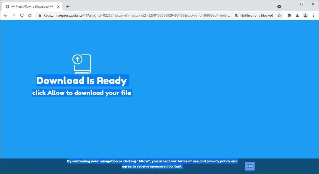 Remove Misrepress.website pop-up ads (Virus Removal Guide) 1 Image: Chrome browser is redirected to Misrepress.website