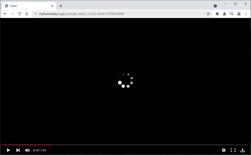 Remove Mytravelsday1.xyz pop-up ads (Virus Removal Guide) 1 Image: Chrome browser is redirected to Mytravelsday1.xyz