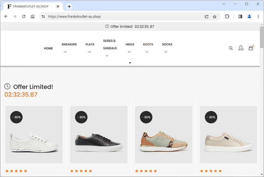 Franki4outlet-au.shop scam