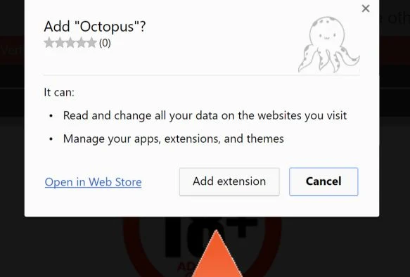 Octopus by octopuss.me Chrome Scam Virus