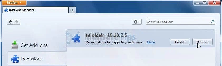 [Image: Midicair Toolbar Firefox extension]