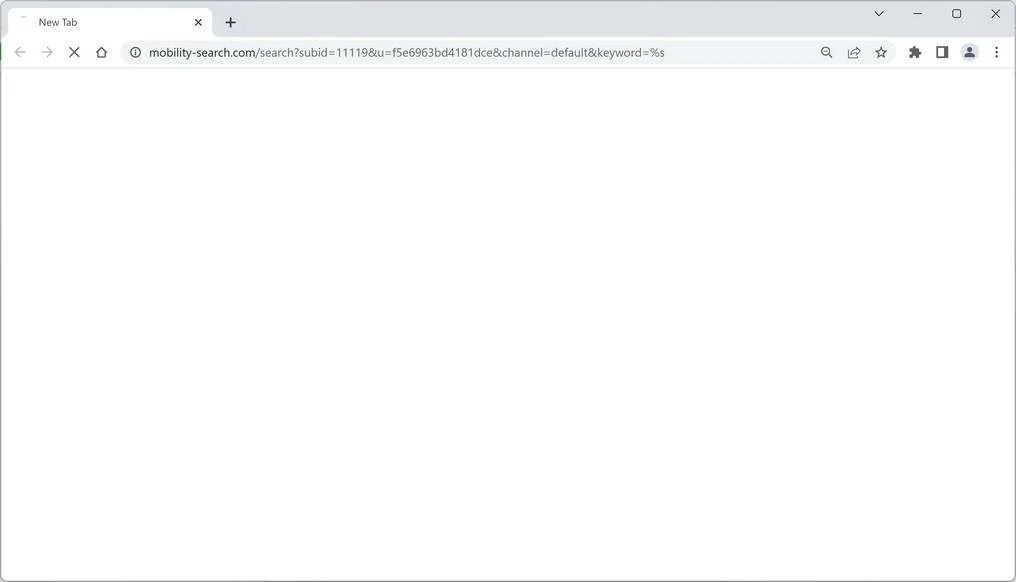 Image: Mobility-search.com browser redirect