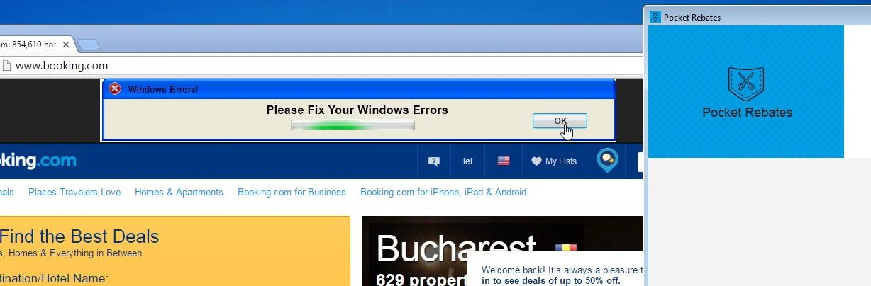 Pocket Rebates adware Pocket Rebates Ads
