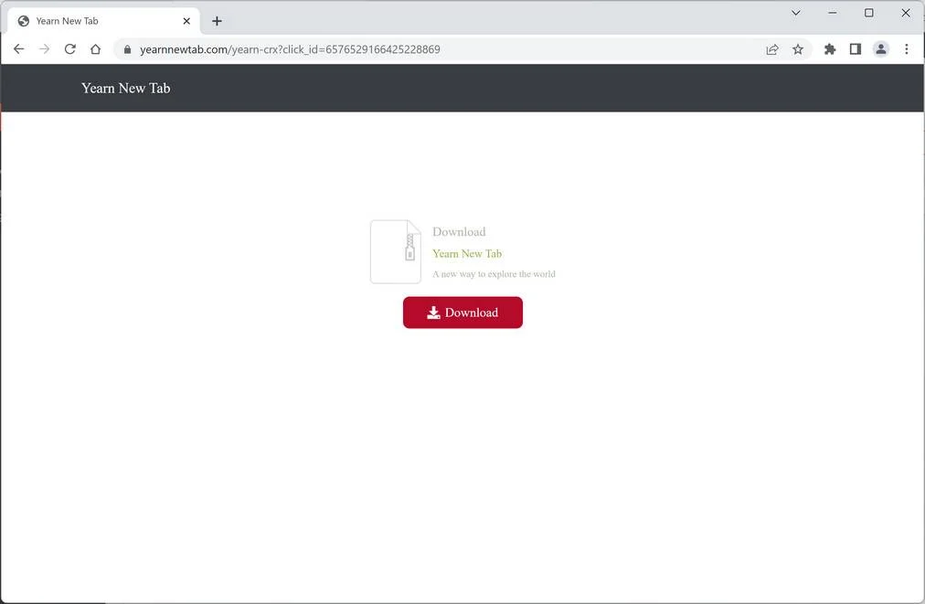 yearnnewtab.com ad