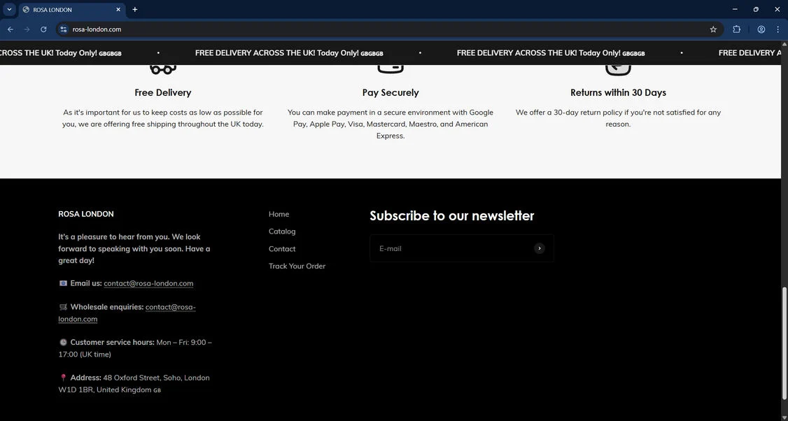 Rosa-London.com Scam Store: What You Need To Know 1 Rosa-London.com scam
