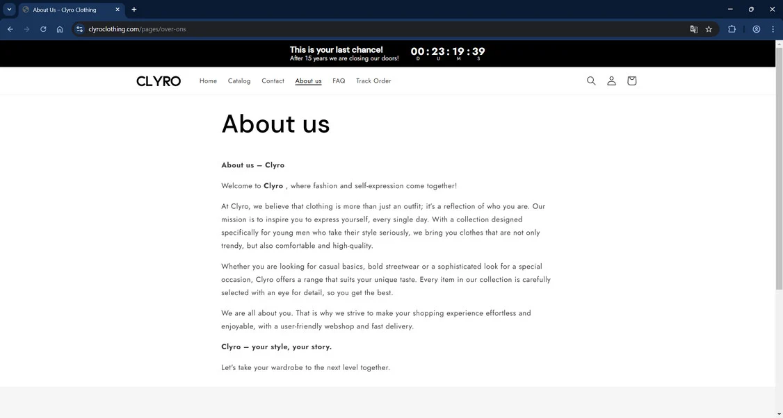 Clyroclothing.com Review: Legit Store or Scam? Our Findings 1 Clyroclothing.com scam