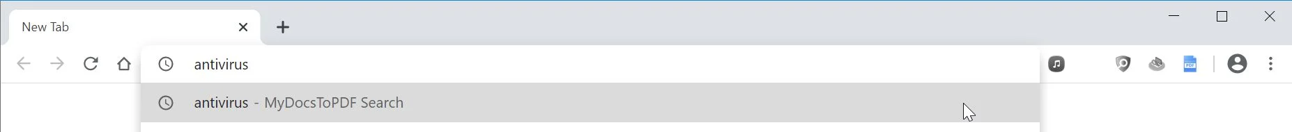 How to remove MyDocsToPDF Search (Virus Removal Guide) 1 Image: Chrome browser is redirected to MyDocsToPDF Search