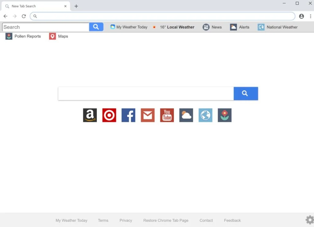 Remove My Weather Today browser hijacker (Virus Removal Guide) 1 My Weather Today New Tab Search Virus