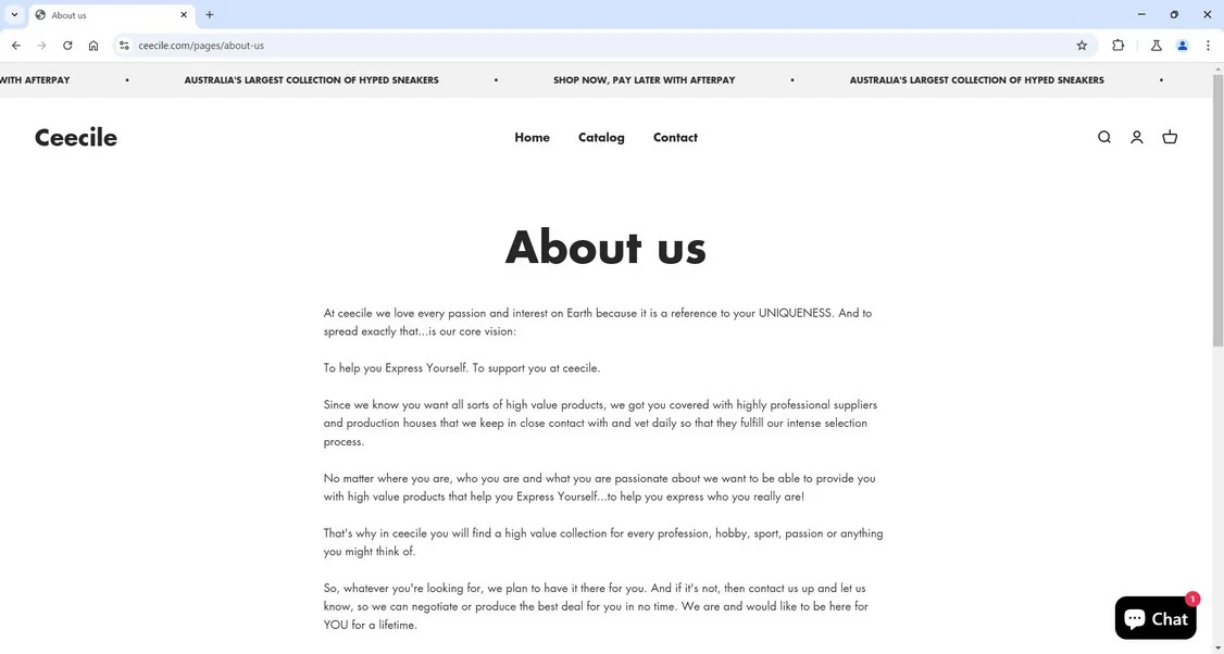 Ceecile.com scam